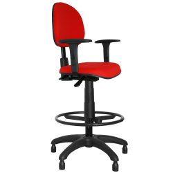 Cadeira Caixa Ergonômica NR17 Jserrano Preto com Braço Regulável - ULTRA Móveis