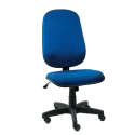 Cadeira Presidente Operativa Tecido Azul com Preto - ULTRA Móveis