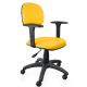 Cadeira Secretária com braço regulável Amarela