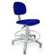 Cadeira Caixa Jserrano Azul Royal Base Cinza - ULTRA Móveis