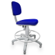Cadeira Caixa Jserrano Azul Royal Base Cinza - ULTRA Móveis