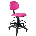 Cadeira Caixa Couro Ecológico Rosa - ULTRA Móveis