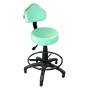 Cadeira Mocho Verde Claro Caixa Com Aro Com Sapata - ULTRA Móveis