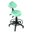 Cadeira Mocho Verde Claro Ergonômico Caixa Com Aro Com Sapata - ULTRA Móveis