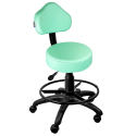 Cadeira Mocho Verde Claro Com Aro - ULTRA Móveis