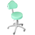 Cadeira Mocho Verde Claro Base Cinza - ULTRA Móveis