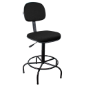 Cadeira Caixa Secretária Tecido Preto com Aro Embutido - ULTRA Móveis