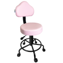 Cadeira Mocho Rosa Com Aro - ULTRA Móveis