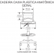 CADEIRA CAIXA SECRETÁRIA PLÁSTICA ACQUAMARINE - ERGOPLAX