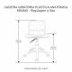 CADEIRA GIRATÓRIA PLÁSTICA ERGOPLAX - BRANCA