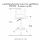 CADEIRA GIRATÓRIA PLÁSTICA ERGOPLAX - BRANCA