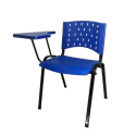 Cadeira Universitária Plástica Azul Prancheta Plástica - ULTRA Móveis