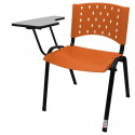 Cadeira Universitária Plástica Laranja - ULTRA Móveis