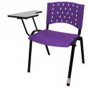Cadeira Universitária Plástica Roxa - ULTRA Móveis