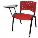 Cadeira Universitária Plástica Vermelha - ULTRA Móveis