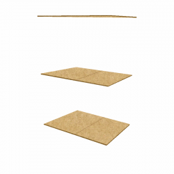Kit Bandeja Madeira Mini Porta Pallet - Largura 1,20 Profundidade 0,80 - ULTRA Móveis