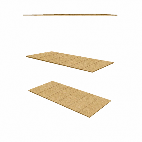 Kit Bandeja Madeira Mini Porta Pallet - Largura 1,80 Profundidade 0,60 - ULTRA Móveis