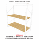 Kit Bandeja Madeira Mini Porta Pallet - Largura 1,80 Profundidade 0,60 - ULTRA Móveis