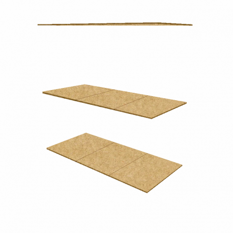 Kit Bandeja Madeira Mini Porta Pallet - Largura 1,80 Profundidade 0,80 - ULTRA Móveis