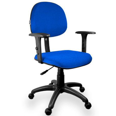 Cadeira Executiva Jserrano Azul Royal com Braço Regulável - ULTRA Móveis
