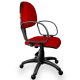 Cadeira Executiva Jserrano Vermelho com Braço - ULTRA Móveis