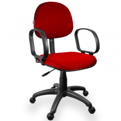 Cadeira Executiva Jserrano Vermelho com Braço - ULTRA Móveis