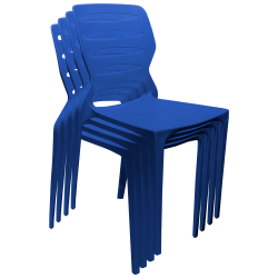 Kit 04 Cadeiras Ultra Design - Azul