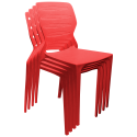 Kit 04 Cadeiras Ultra Design - Vermelha