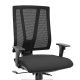 CADEIRA TWISTER COM RELAX SYSTEM BASE DIRETOR PIRAMIDAL ASSENTO PRETO TELA PRETA