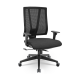 CADEIRA TWISTER COM RELAX SYSTEM BASE DIRETOR PIRAMIDAL ASSENTO PRETO TELA PRETA