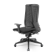 CADEIRA TWISTER COM RELAX SYSTEM BASE DIRETOR PIRAMIDAL ASSENTO PRETO TELA PRETA