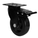 KIT Rodízio 3 Polegadas GLA 312 Onix Preto 70kg
