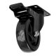 KIT Rodízio 3 Polegadas GLA 312 Onix Preto 70kg