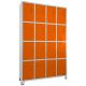 Roupeiro GRP 16 Portas Laranja - CHAPA 26