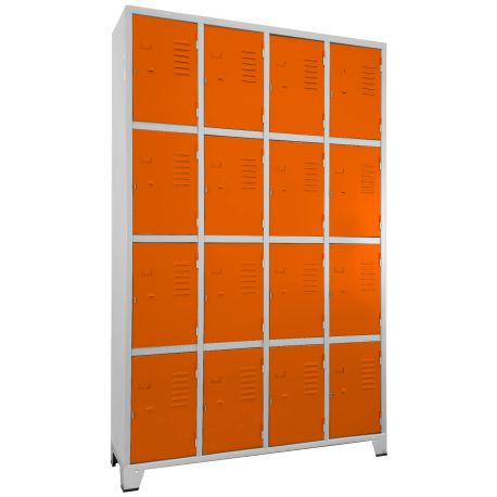 Roupeiro GRP 16 Portas Laranja - CHAPA 26