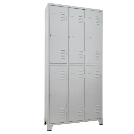 Roupeiro 2/6 Porta Cinza - CHAPA 26