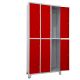 Roupeiro GRP 2/6 Porta Vermelha - CHAPA 26