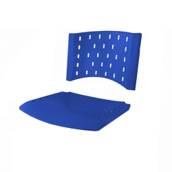 Assento Encosto Plástico Azul - ULTRA Móveis