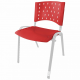 Assento Encosto Plástico Vermelho - ULTRA Móveis