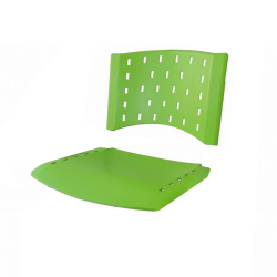 Assento Encosto Plástico Verde - ULTRA Móveis