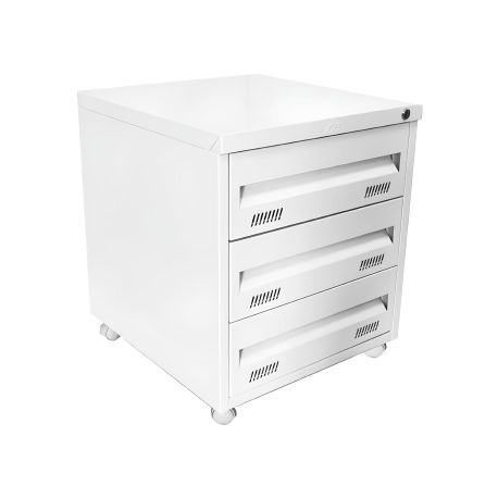 Arquivo de Aço Volante 3 Gavetas em Chapa 26 W3 Branco - ULTRA Móveis