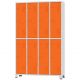 Roupeiro GRP 2/8 Porta Laranja - CHAPA 26