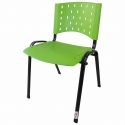 Cadeira Empilhável Plástica Verde - ULTRA Móveis