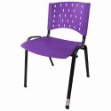 Cadeira Empilhável Plástica Lilás - ULTRA Móveis
