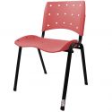 Cadeira Empilhável Plástica Cereja Anatômica - ULTRA Móveis